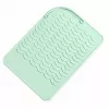 EXTRALINK HOME Silicone Heat Protection Mat for Hair Straightener, 22x16 cm, Green