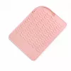 EXTRALINK HOME Silicone Heat Resistant Mat for Hair Straightener and Curling Iron 22x16 cm Pink