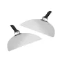 Extralink Home Stainless Steel Pizza Paddle Set (2 Pieces) – 30x30 cm, Heat Resistant to 250°C