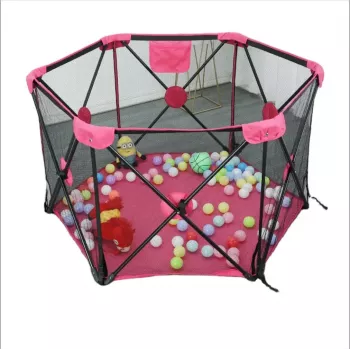 Extralink Kids Foldable Playpen and Ball Pit 120x68 cm Grey