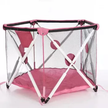 Extralink Kids Foldable Playpen and Ball Pit 120x68 cm Grey
