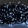 Extralink LED String Lights 200 LEDs Cool White 10m + 3m IP44 Indoor/Outdoor