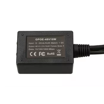 Extralink PoE Inverter 1-Port Gigabit DC to 48V PoE Converter