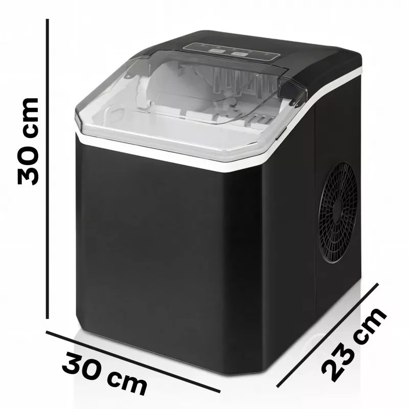 Extralink SmartLife Cube Ice Lite Ice Maker - 12 kg/24h, 1.8L Tank, Bullet Ice, Black