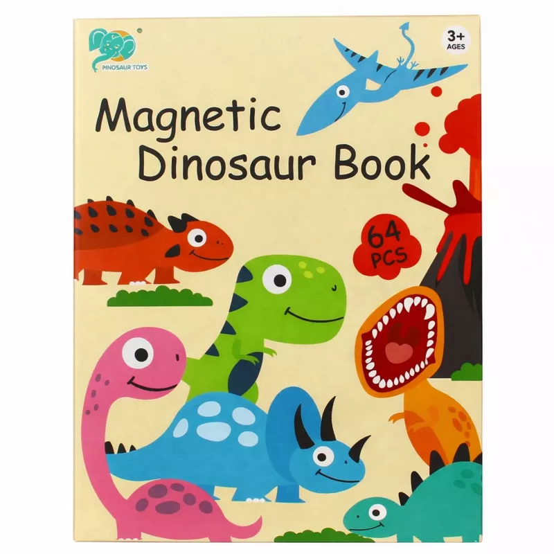 EXTRALINK TOYS Magnetic Puzzle Book 64 Pieces Dinosaurs
