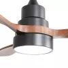 Extralink Walnut Dark 48 Smart WiFi Ceiling Fan with LED Light, Dark Walnut, 122cm, Tuya App, Remote Control, DC Motor, 6 Speeds, Dimmable, Alexa & Google Compatible