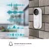 EZVIZ CSDB25MP Battery-Powered Video Doorbell Kit with Wireless Chime, 2K+ Resolution, 176° Wide View, IP65, 5200 mAh Battery, MicroSD up to 256GB, Works with Alexa/Google