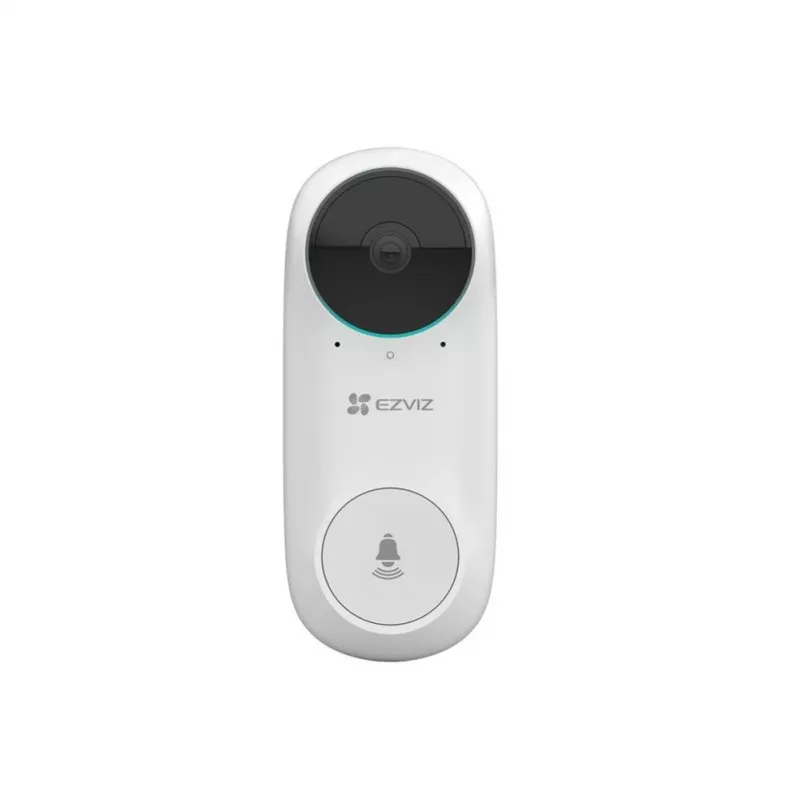 EZVIZ DB2C Wireless Video Doorbell 1080p Full HD, 160° FoV, Night Vision, Two-Way Audio, IP65, Battery-Powered, Works with Alexa/Google Assistant