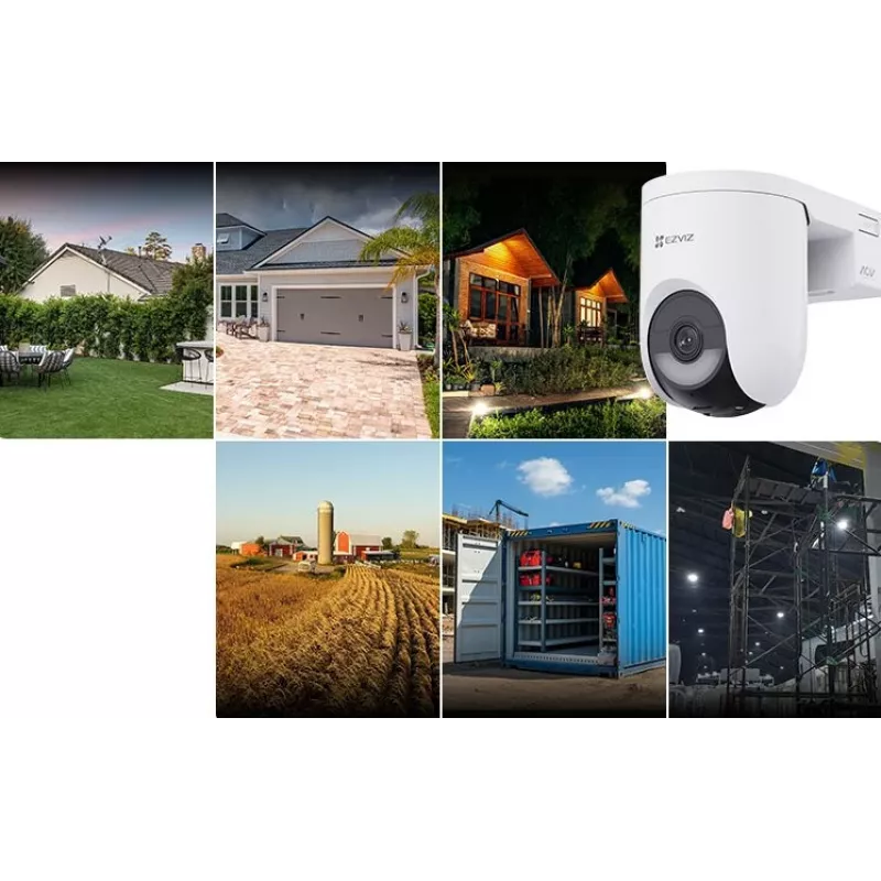 EZVIZ HB8 Lite 4G Outdoor PT Battery Camera (4MP, 2K+, Wi-Fi 6, 4G/LTE, AI Human & Vehicle Detection, Color Night Vision)