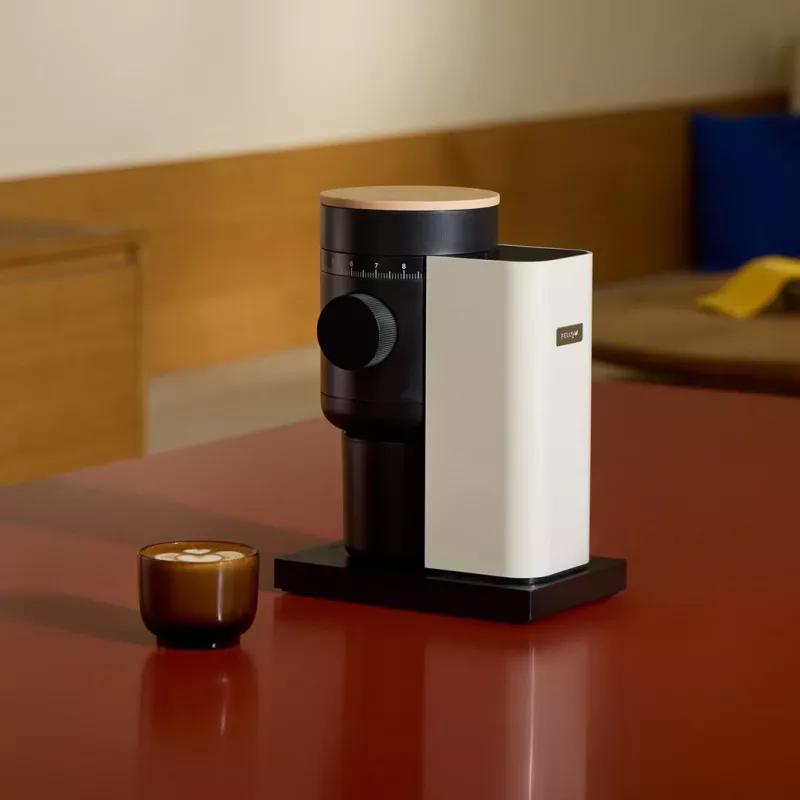 Fellow OPUS GEN 2 Automatic Coffee Grinder, Conical Burr, 41+ Settings, Sesame Beige