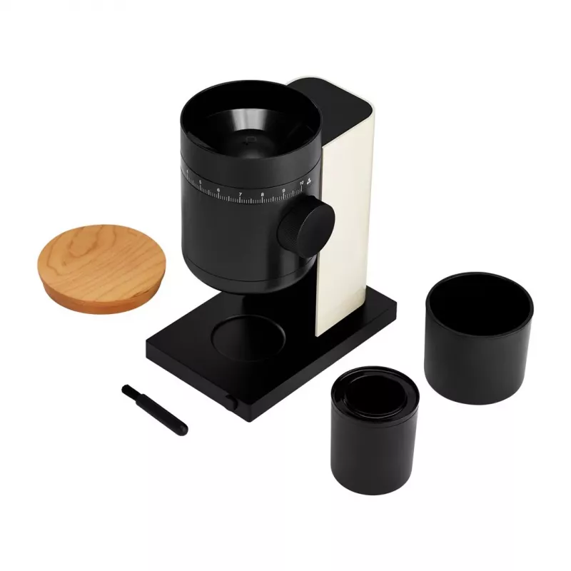 Fellow OPUS GEN 2 Automatic Coffee Grinder, Conical Burr, 41+ Settings, Sesame Beige