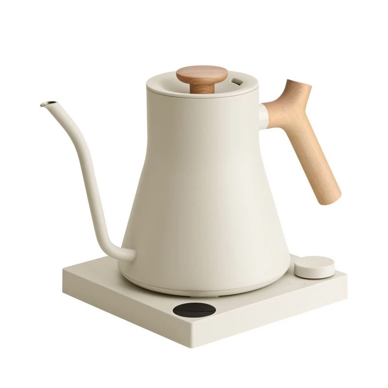 Fellow Stagg EKG PRO Electric Pour-Over Kettle 900ml Sesame Beige with Wooden Handle