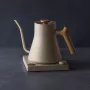 Fellow Stagg EKG PRO Electric Pour-Over Kettle 900ml Sesame Beige with Wooden Handle