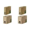 Fellowes BANKERS BOX EARTH Archive Box, Brown, 150 mm Spine, 100% Recycled Cardboard, Lockable Flap, 1 Piece (4473202)