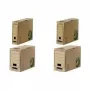 Fellowes BANKERS BOX EARTH Archive Box, Brown, 150 mm Spine, 100% Recycled Cardboard, Lockable Flap, 1 Piece (4473202)