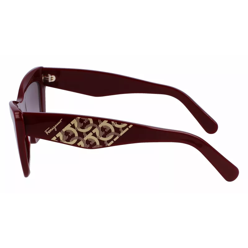 FERRAGAMO SF1081SE-603 Women's Cat Eye Sunglasses Burgundy Brown Gradient 55mm