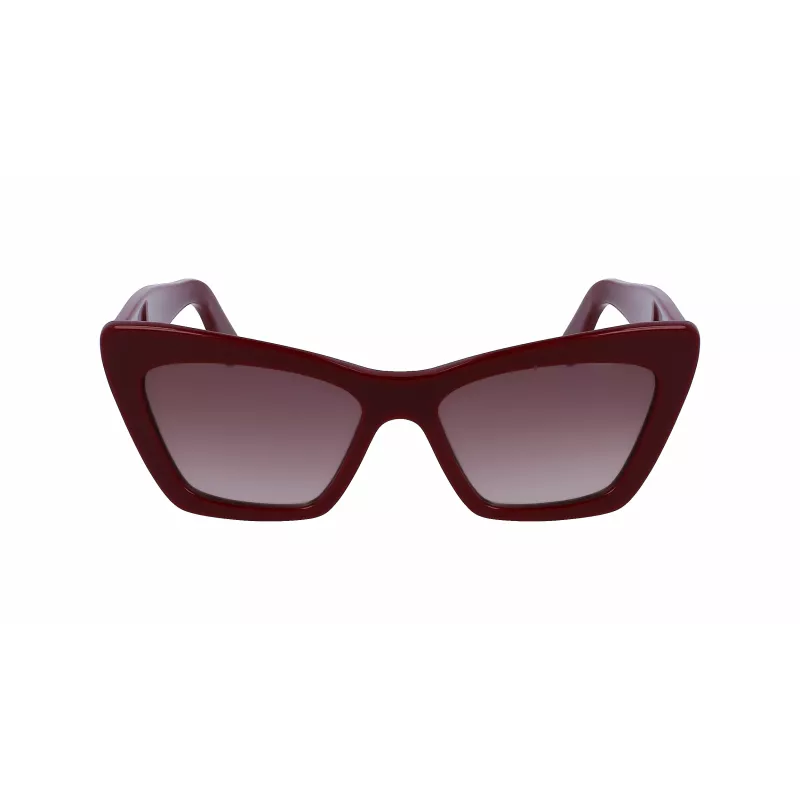 FERRAGAMO SF1081SE-603 Women's Cat Eye Sunglasses Burgundy Brown Gradient 55mm