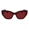 FERRAGAMO SF1107S552065 Women's Square Acetate Sunglasses Havana Brown Gradient 55/20/140 mm