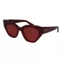 FERRAGAMO SF1107S552065 Women's Square Acetate Sunglasses Havana Brown Gradient 55/20/140 mm