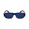 FERRAGAMO SF1109S571443 Men's Sunglasses, Matte Black Acetate Frame, Grey Polycarbonate Lenses, 57mm