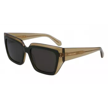 FERRAGAMO SF2002S-327 Women's Sunglasses Havana Acetate Brown Gradient 55mm