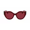 FERRAGAMO SF2004S-618 Women's Butterfly Sunglasses Havana Acetate Brown Gradient Lens 53/18/140 mm