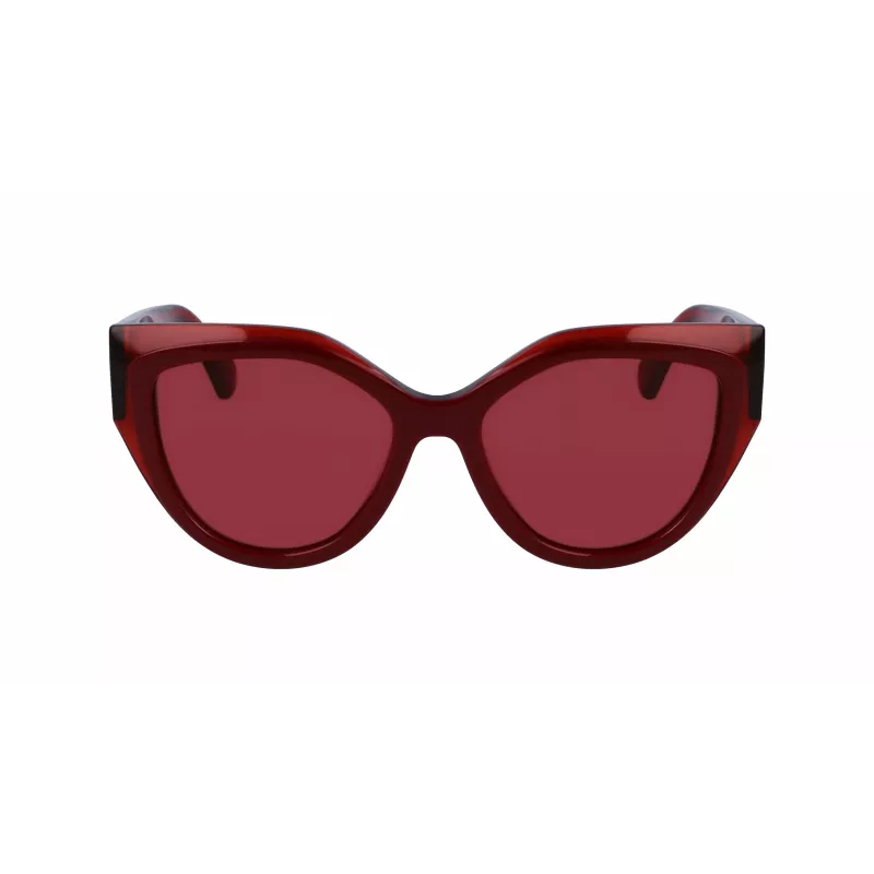 FERRAGAMO SF2004S-618 Women's Butterfly Sunglasses Havana Acetate Brown Gradient Lens 53/18/140 mm