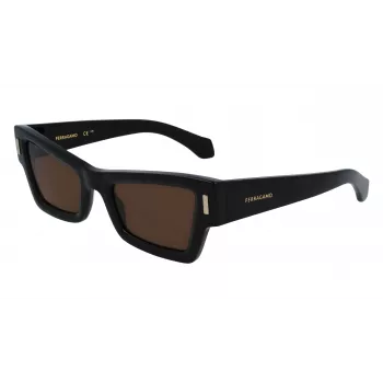 FERRAGAMO SF2006S-001 Women's Sunglasses Black Grey 53mm