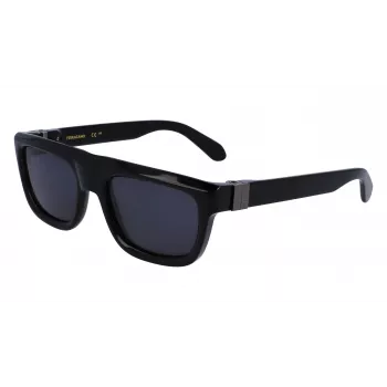FERRAGAMO SF2009S-001 Men's Sunglasses - Black Frame Grey Lens 56/21/145 mm