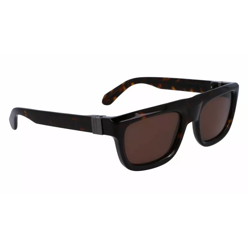 FERRAGAMO SF2009S-242 Men's Square Acetate Sunglasses Havana Brown Gradient 56/21/145 mm