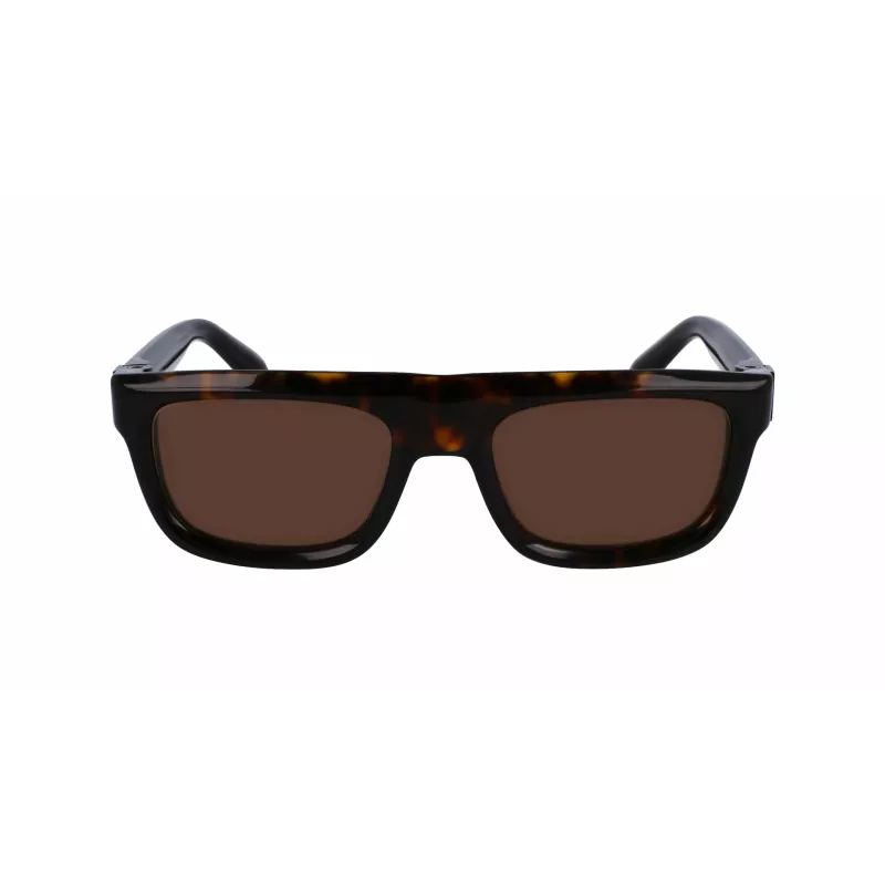 FERRAGAMO SF2009S-242 Men's Square Acetate Sunglasses Havana Brown Gradient 56/21/145 mm