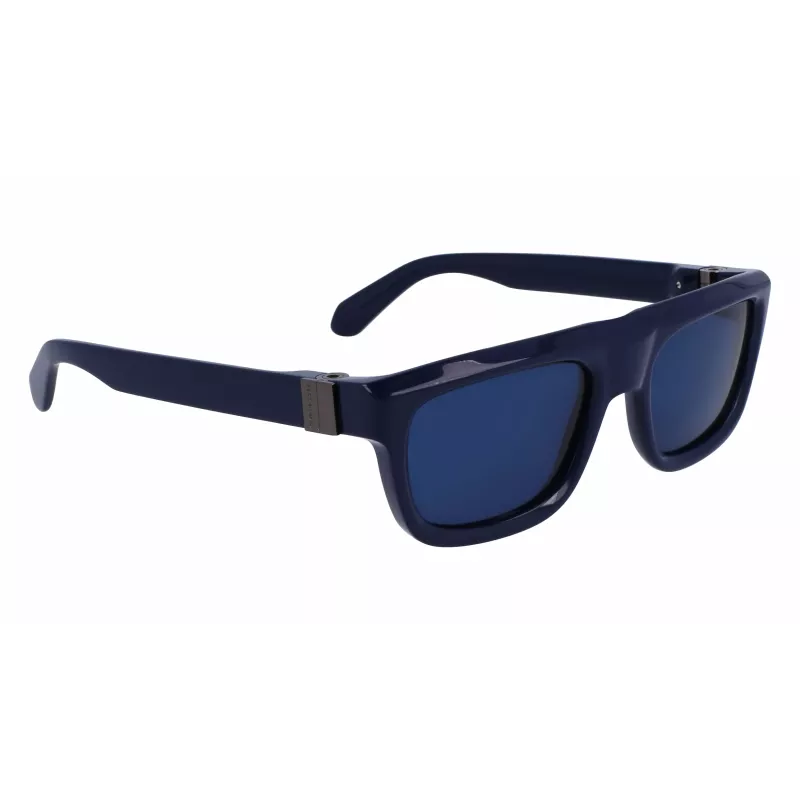 FERRAGAMO SF2009S-414 Men's Rectangular Acetate Sunglasses - Brown Lens - 56/21/145 mm