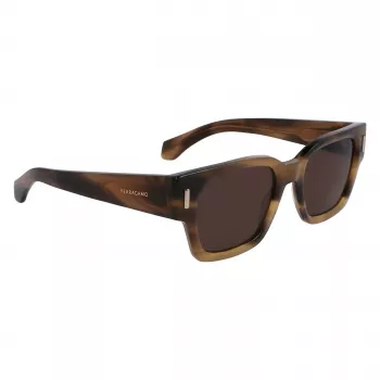 Ferragamo SF2010S-319 Sunglasses Men Green Havana Square Acetate 52mm