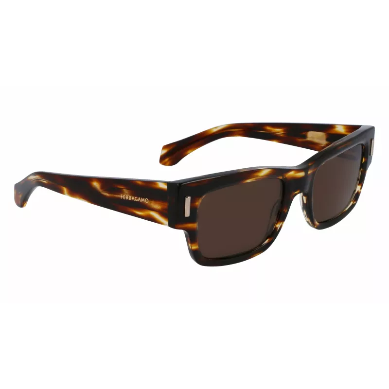 FERRAGAMO SF2011S-216 Men's Sunglasses Dark Havana Brown Gradient 53mm