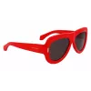 FERRAGAMO SF2029SE-600 Women's Sunglasses - Dark Havana, Grey Lens, 57mm