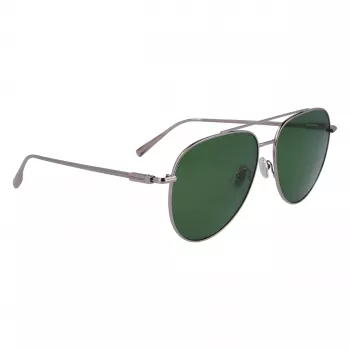 FERRAGAMO SF308S-44 Men's Rectangular Sunglasses - Brown Havana Acetate Frame, Grey Polycarbonate Lenses, UV400 Protection