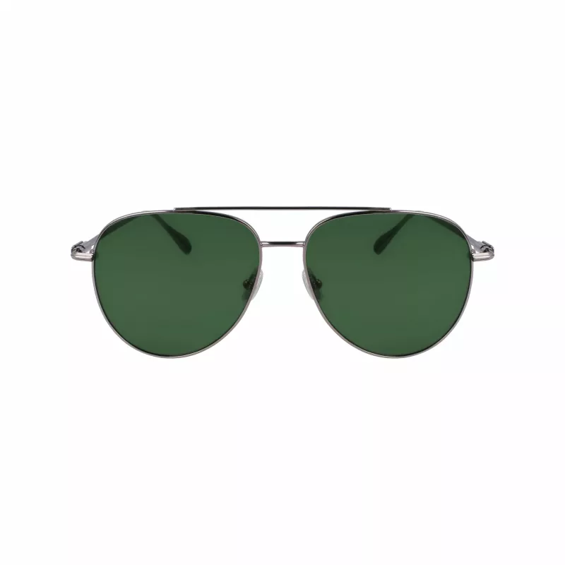 FERRAGAMO SF308S-44 Men's Rectangular Sunglasses - Brown Havana Acetate Frame, Grey Polycarbonate Lenses, UV400 Protection