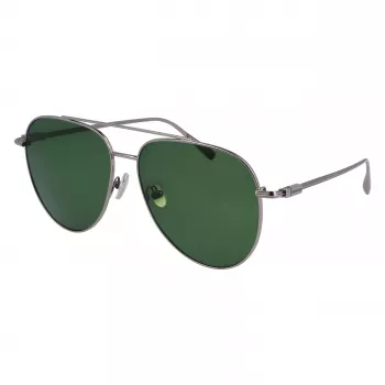 FERRAGAMO SF308S-44 Men's Rectangular Sunglasses - Brown Havana Acetate Frame, Grey Polycarbonate Lenses, UV400 Protection