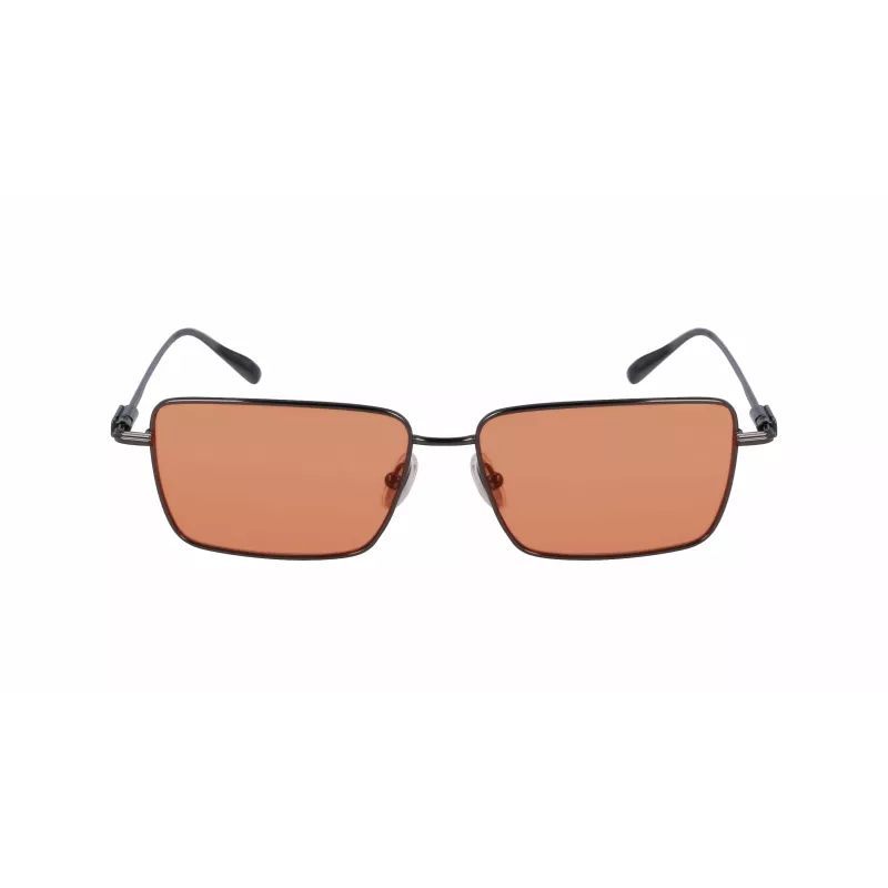 Ferragamo SF309S5715017 Men's Sunglasses - Black Acetate Frame, Grey Polycarbonate Lenses, 57mm