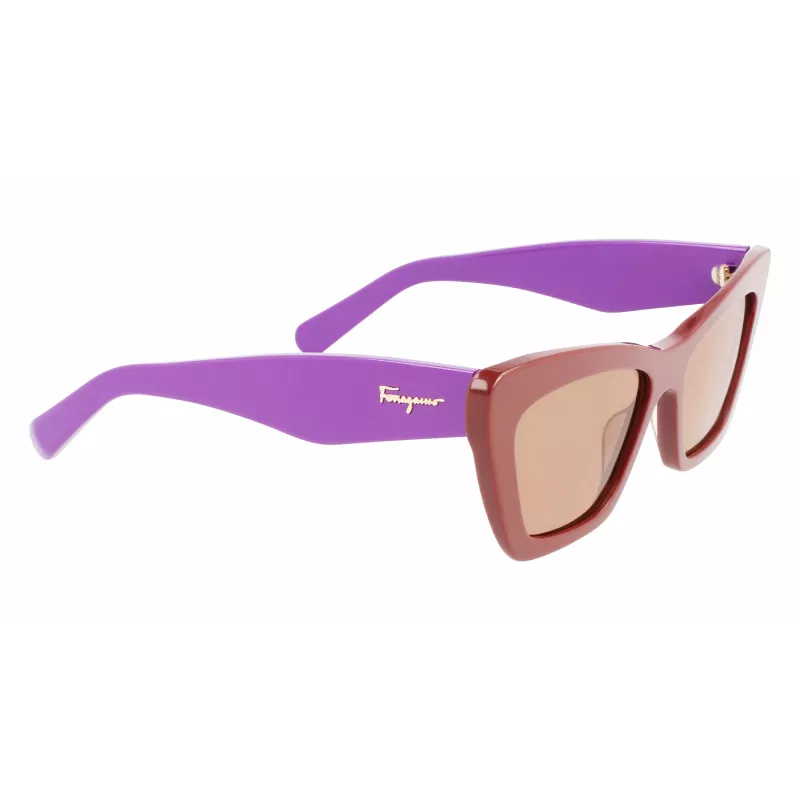 FERRAGAMO SF929S-209 Women's Sunglasses Havana Butterfly Acetate Brown Gradient 55/17/145 mm