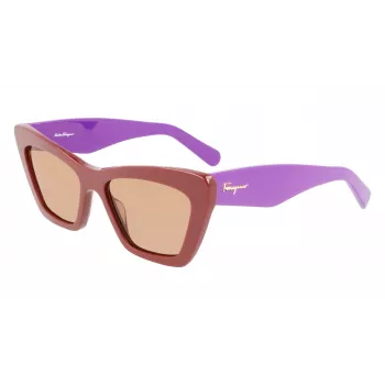 FERRAGAMO SF929S-209 Women's Sunglasses Havana Butterfly Acetate Brown Gradient 55/17/145 mm