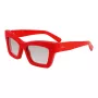 Ferragamo Women's Sunglasses SF2045SR52176 Rectangular Acetate Frame Brown Gradient Lens 52/17/140 mm