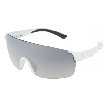 FILA MAN SF9380996VCX Rectangular Sunglasses - Black Frame, Smoke Grey Lens, UV400 Protection