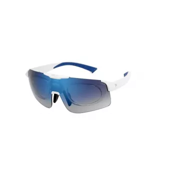 FILA Man Shield Sunglasses SFI127996VCB - Black Frame, Smoke Lens, UV400
