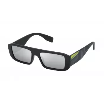 FILA Men's Sunglasses SF9415540U28 - Rectangular Black Frame Grey Lens 54/17/145 mm UV400
