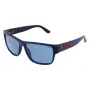 FILA Men's Sunglasses SFI006-57U43P - Black Acetate Frame, Grey Polarized Lenses, 57/14/145 mm