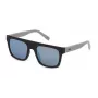 FILA Men's Sunglasses SFI098-53968X Rectangular Black Frame Grey Lens 53/20/145 mm