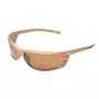 FILA SF004-62C3 Unisex Rectangular Sunglasses - Black Frame Grey Lens 62/16/125 mm