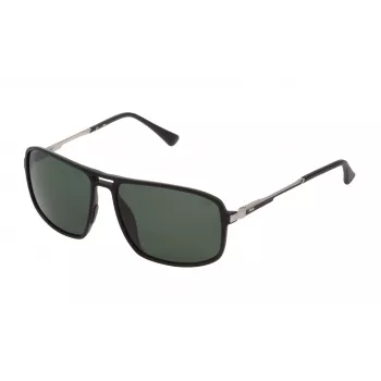 FILA SF9329-58U28P Men's Polarized Sunglasses - Black/Grey - 58/15/140 mm