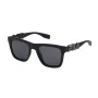 FILA SF9416-510U28 Men's Rectangular Sunglasses - Black/Grey Frame - Grey Polycarbonate Lenses - UV400 Protection